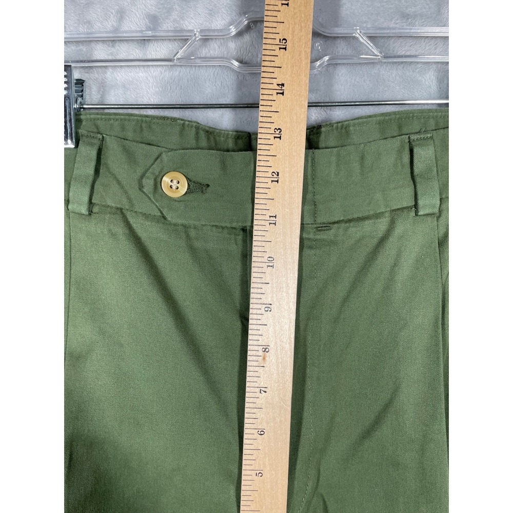 Bills Khakis Mens 38 Olive Green Pleated Cotton Twill Pants Made in USA Chinos - Picture 7 of 10